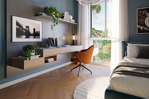 Camera da Letto dei Nuovi Bilocali di 7PM Living Vibes a Milano